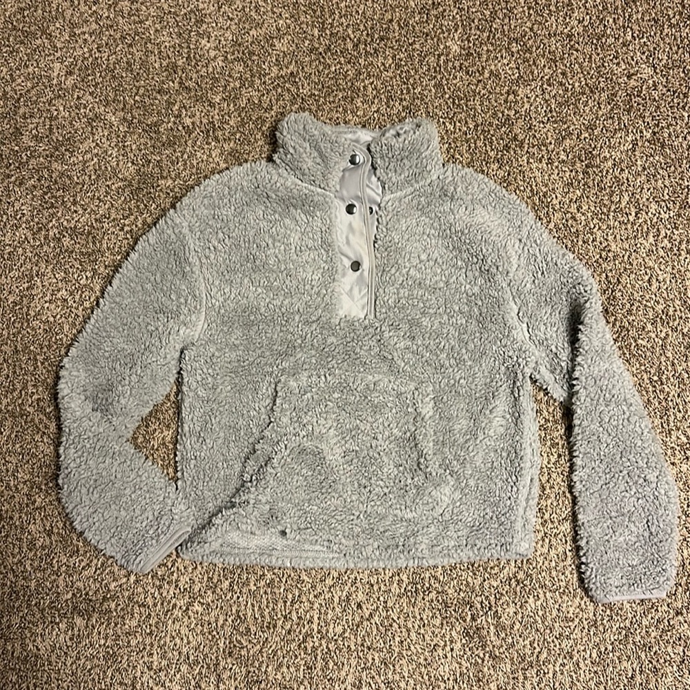 Grey fleece sweatshirt womens medium